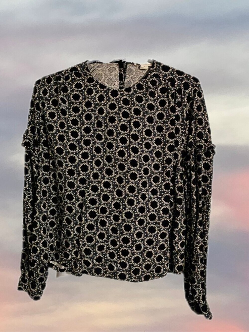 5/$20 Treasure and Bond Viscose Geometric Blouse M